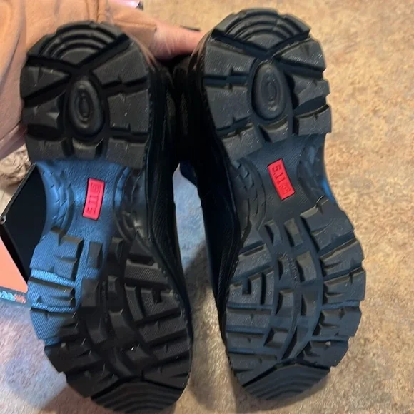 NIB NEW Mens Size 9 5.11 Black Leather Work Boots - Picture 4 of 9